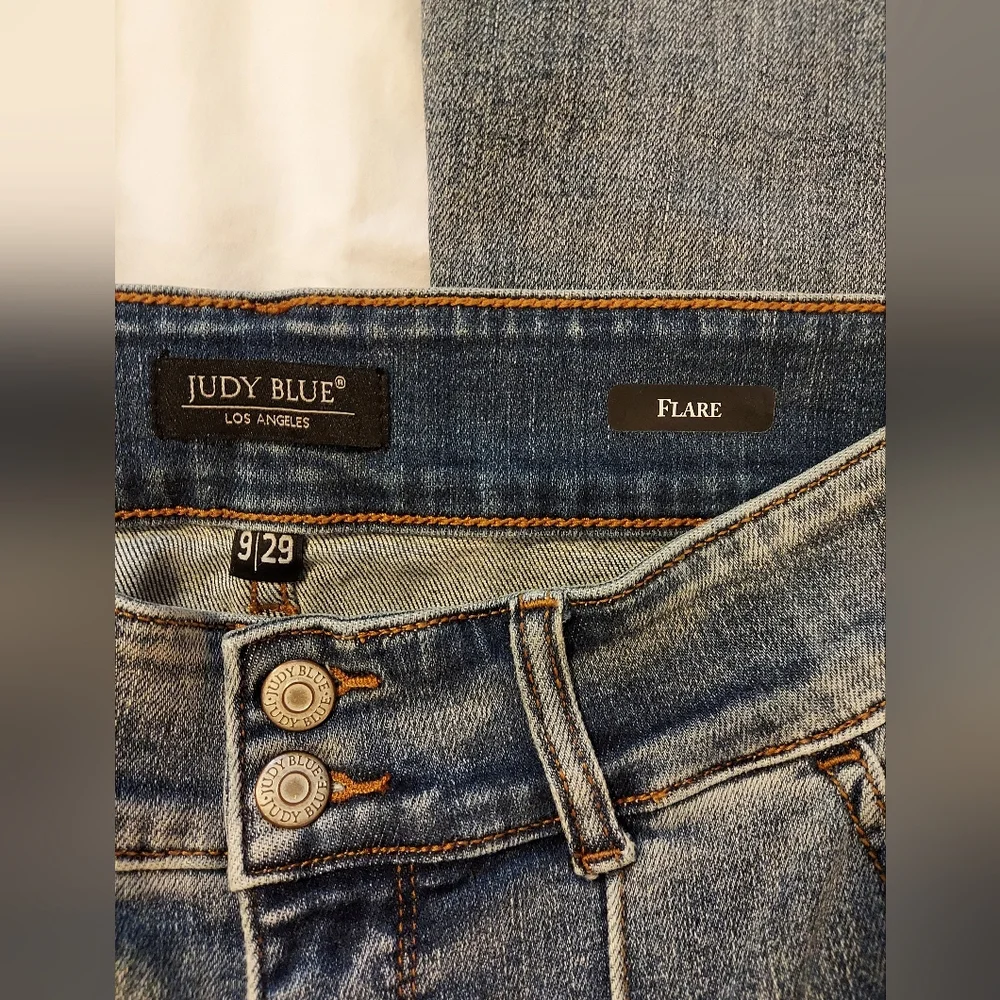 Judy Blue Trouser Retro Style Flare Jeans - 29x33 - Picture 3 of 9